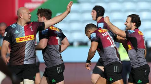 Harlequins celebrate