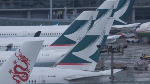 Cathay Pacific planes