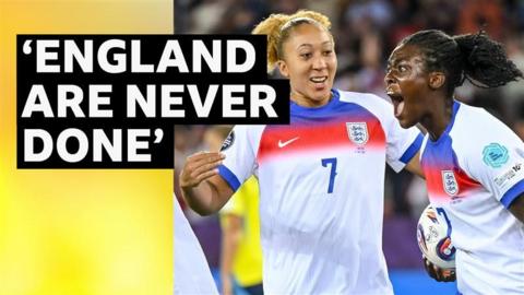 England celebrate a goal
