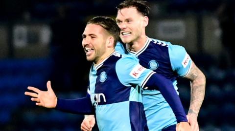 Wycombe celebrate goal