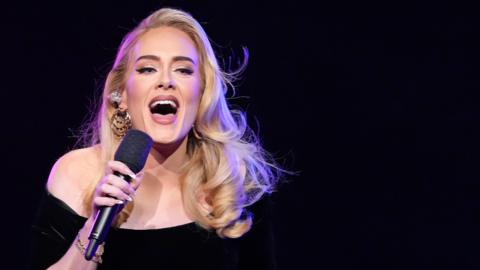 Adele performs onstage during the "Weekends with Adele" Residency Opening at The Colosseum at Caesars Palace on November 18, 2022 in Las Vegas, Nevada