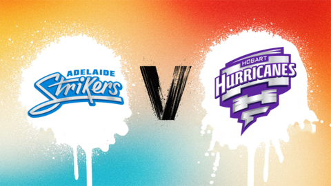 Adelaide Strikers v Hobart Hurricanes badge graphic