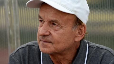 Gernot Rohr during his spell with Nigeria