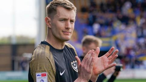 Joe Pigott in action for Portsmouth