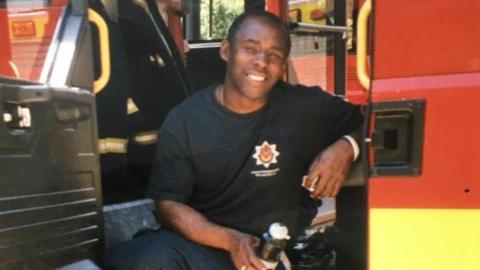 John James in his firefighting days