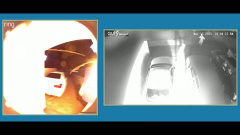 Arson attack CCTV