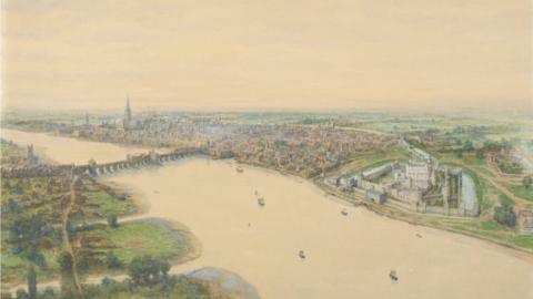 Reconstruction of London in 1400