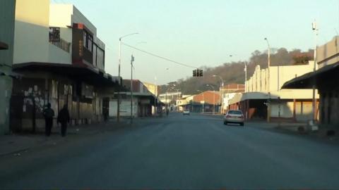 Empty Harare street