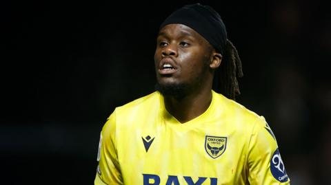 Peter Kioso in action for Oxford United