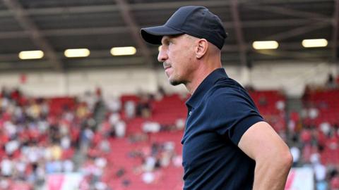 Gerhard Struber, Manager of Bristol City, looks on prior to the Carabao Cup first round match between Bristol City and Milton Keynes Dons at Ashton Gate 