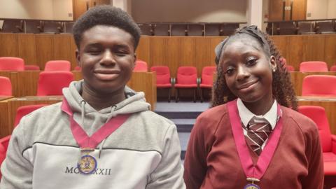 mayor and deputy young mayor of Lewisham. 