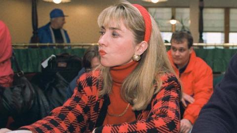 Hillary Clinton looking very 90s