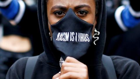 Black Lives Matter protester