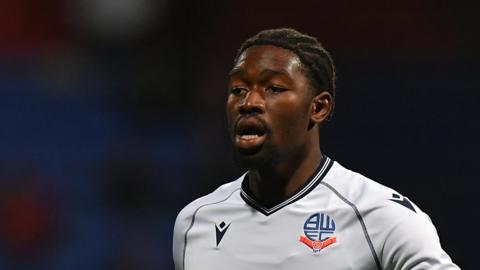 Nelson Khumbeni in action for Bolton