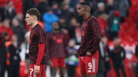 Florian Wirtz and Alexander Isak 
