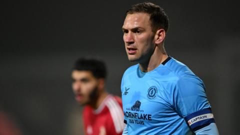 Mickey Demetriou in action for Crewe