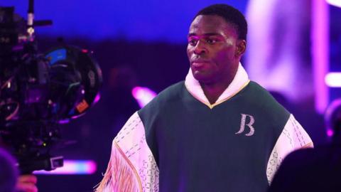 Joshua Buatsi makes his way to the ring