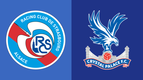 Strasbourg and Crystal Palace club badges