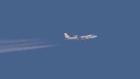 Air Force One over Sheffield