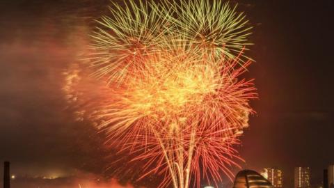 Diwali fireworks in Leicester 2022