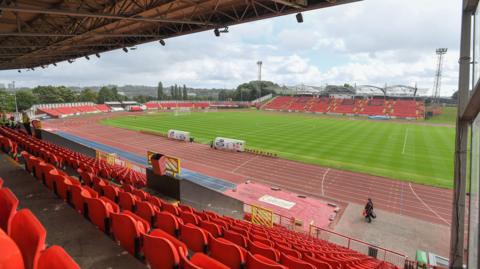 View of Gateshead International Stadium