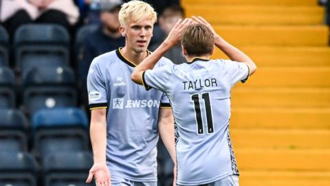 Ayr United's Owen Stirton celebrates his goal