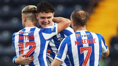 Kilmarnock players celebrating