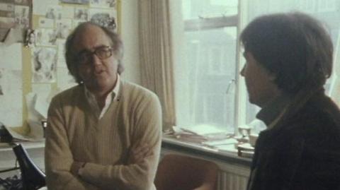 James Burke speaks to interviewer