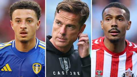 Split picture of Ethan Ampadu, Scott Parker and Wilson Isidor