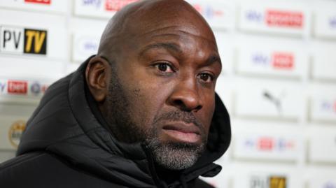 Port Vale manager Darren Moore after the match with Wycombe Wanderers