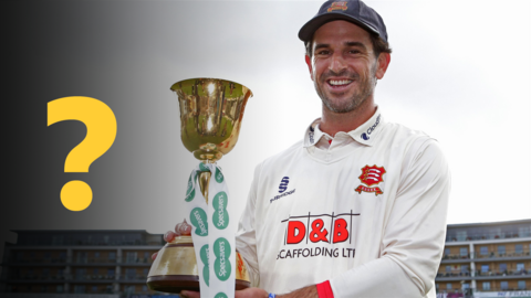 Essex captain Ryan ten Doeschate lifts the trophy in 2019