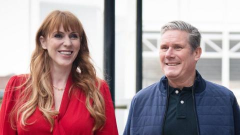 Keir Starmer and Angela Rayner arriving at Labour Party Conference