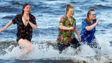 Boxing Day dip in Ayr