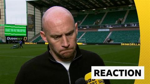 Hibernian head coach David Gray