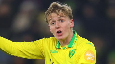 Norwich midfielder Pelle Mattsson in action during the 2-1 win over Coventry