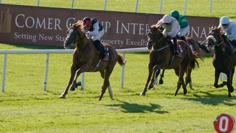 Kyprios wins the Irish St Leger at the Curragh