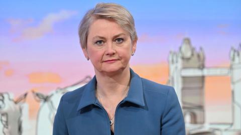 Yvette Cooper on Sunday with Laura Kuenssberg