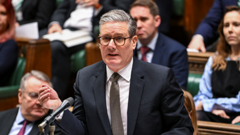 Sir Keir Starmer speaking at Prime Minister's Questions