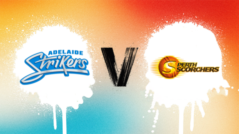 Adelaide Strikers v Perth Scorchers badge graphic