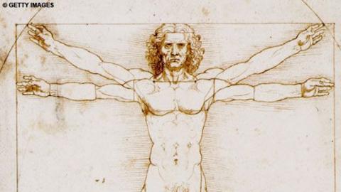 Da Vinci's Vitruvian Man.