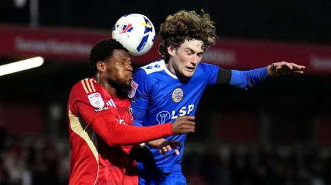 Ben Krauhaus playing for Bromley against Salford City