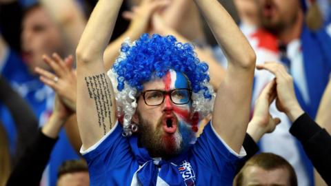 Icelandic football fan