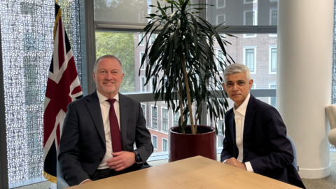 Housing Secretary Steve Reed with Mayor of London Sadiq Khan