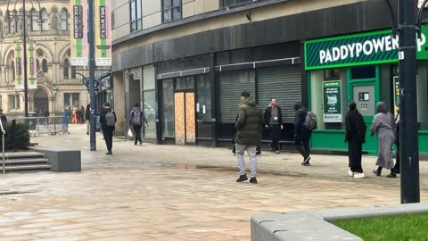 Betting shops on a city centre street