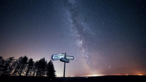 The view of the stars from the mountain road between Llanllwni and Rhydycymerau