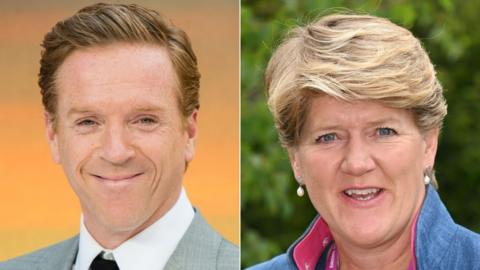 Damian Lewis and Clare Balding