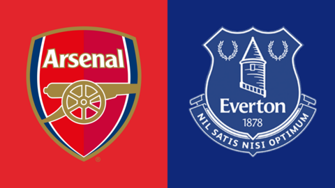 Arsenal and Everton badges