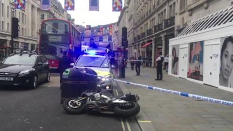 crime scene on Regent Street