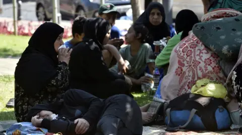 Displaced people in Beirut
