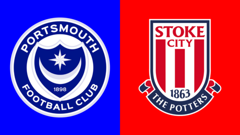 Portsmouth and Stoke City badges